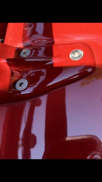 1991 Portofino Red Land Rover Defender