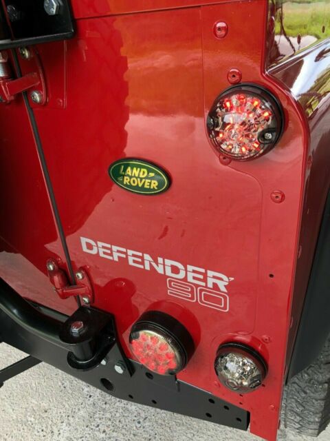 1991 Portofino Red Land Rover Defender