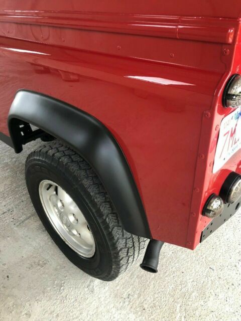 1991 Portofino Red Land Rover Defender