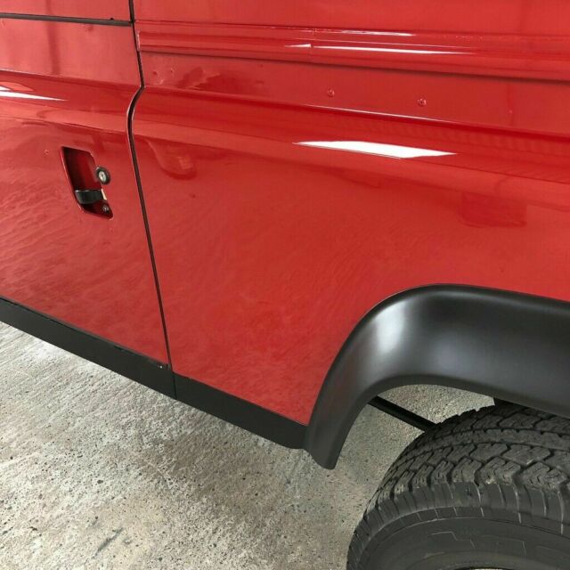 1991 Portofino Red Land Rover Defender
