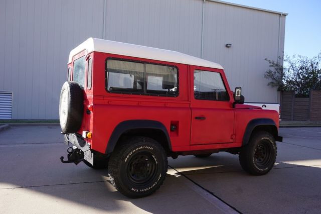 1985 Red Land Rover Defender SUV