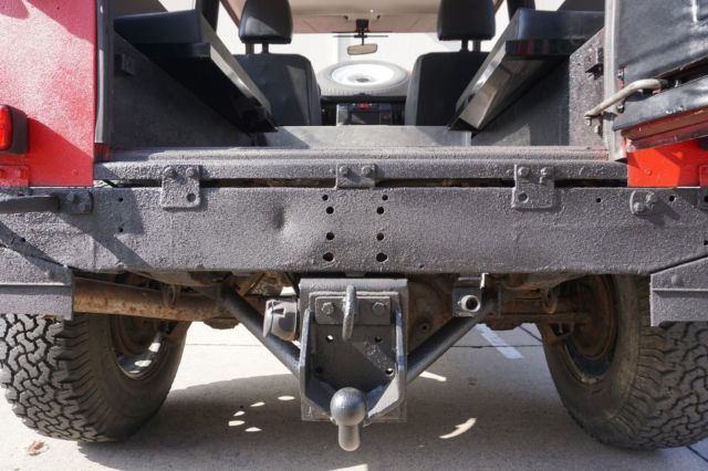 1985 Red Land Rover Defender SUV