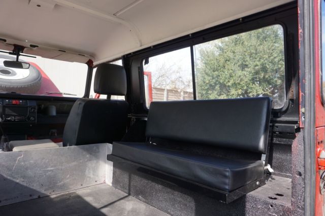 1985 Red Land Rover Defender SUV