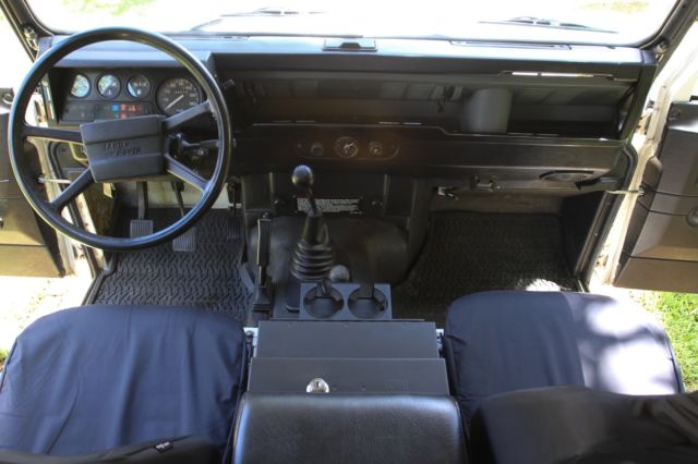 1987 ivory Land Rover Defender Convertible