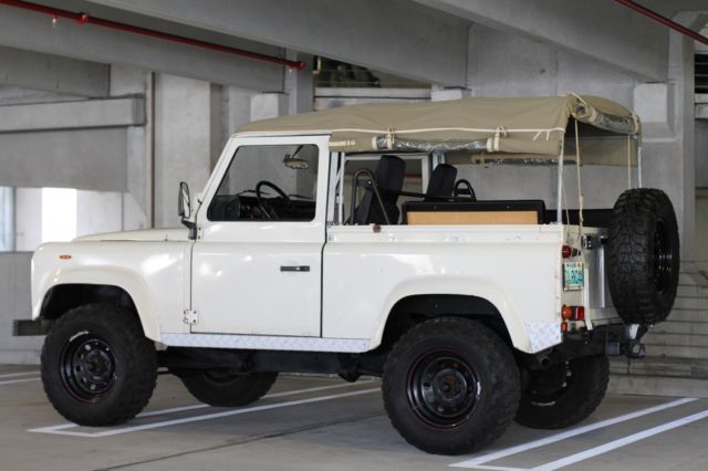 1987 ivory Land Rover Defender Convertible