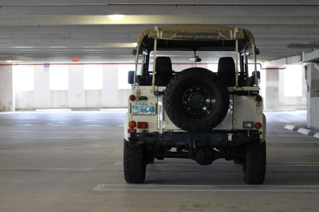 1987 ivory Land Rover Defender Convertible