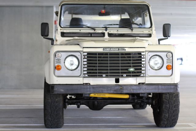 1987 ivory Land Rover Defender Convertible
