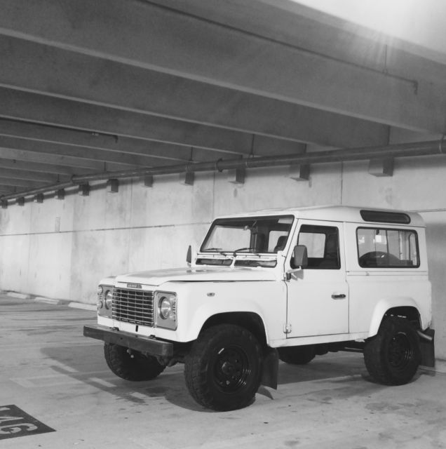 1987 ivory Land Rover Defender Convertible