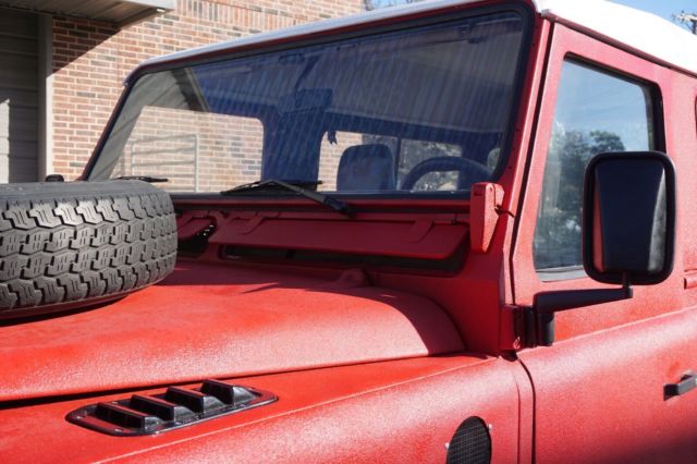 1985 Red Land Rover Defender SUV