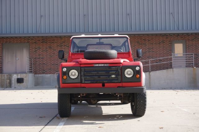 1985 Red Land Rover Defender SUV