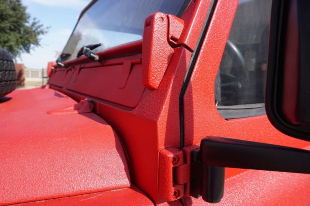 1985 Red Land Rover Defender SUV
