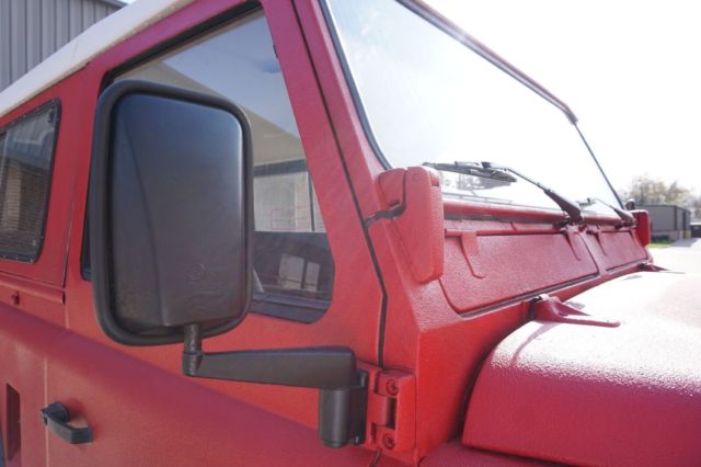 1985 Red Land Rover Defender SUV