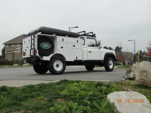 1988 White Land Rover Defender Cab & Chassis