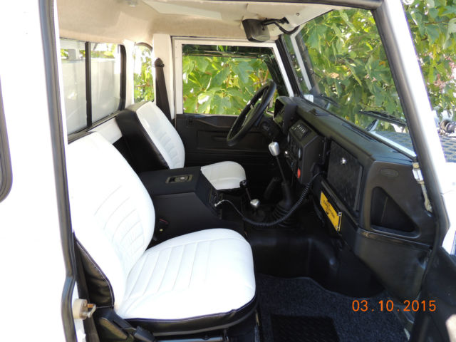 1988 White Land Rover Defender Cab & Chassis