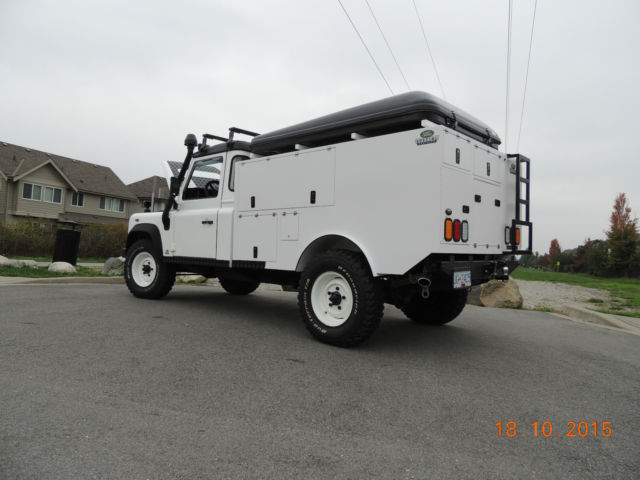 1988 White Land Rover Defender Cab & Chassis