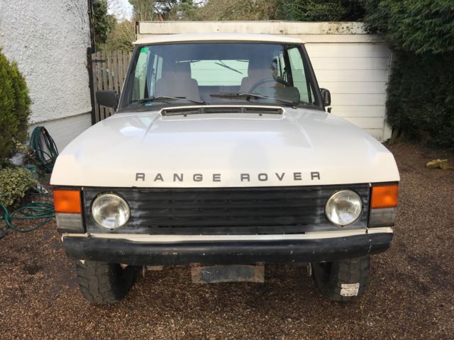 1992 White Land Rover Range Rover 2 Door