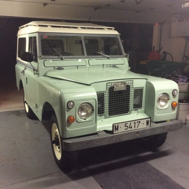 1965 green Land Rover series 2a