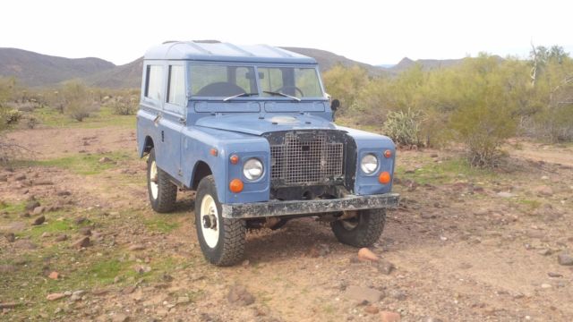 1970 Blue Land Rover Defender SUV