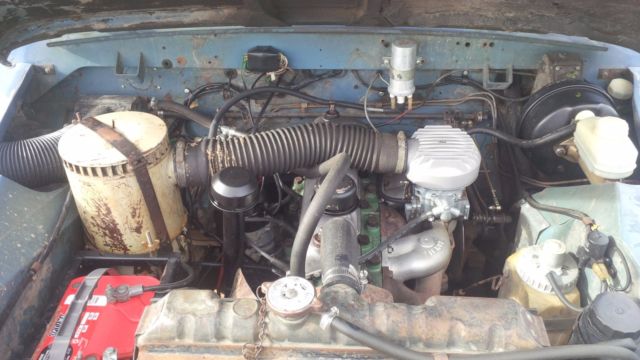 1970 Blue Land Rover Defender SUV