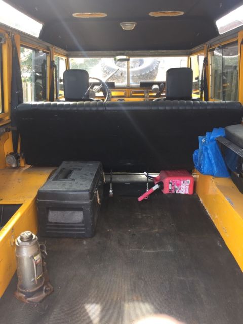 1964 Yellow Land Rover Defender Wagon