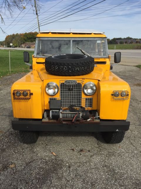 1964 Yellow Land Rover Defender Wagon