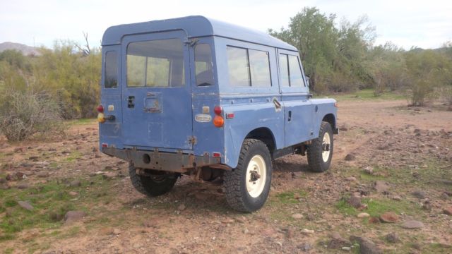 1970 Blue Land Rover Defender SUV