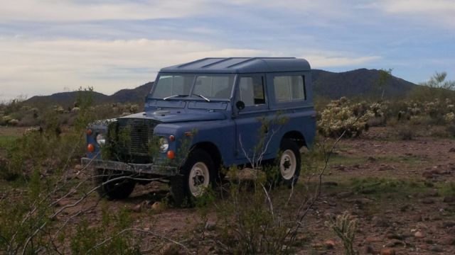 1970 Blue Land Rover Defender SUV
