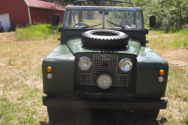 1966 British Racing Green Land Rover Series IIA 88" Soft top pick up 4x4