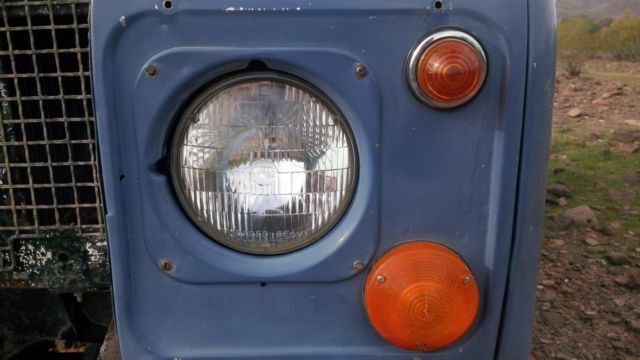 1970 Blue Land Rover Defender SUV