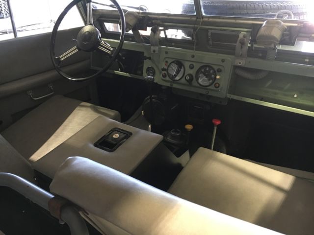 1965 Green/white Land Rover Defender Wagon