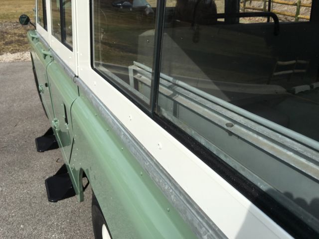 1965 Green/white Land Rover Defender Wagon