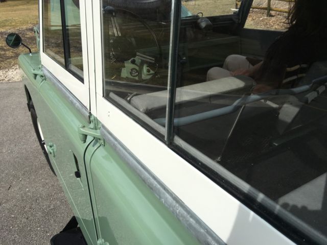 1965 Green/white Land Rover Defender Wagon