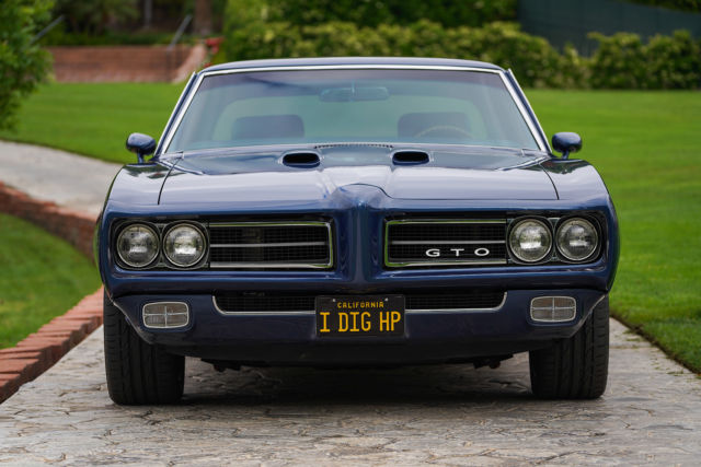 1969 Liberty Blue Pontiac GTO Coupe
