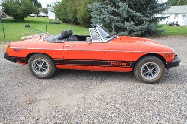 1979 Orange MG MGB Convertible