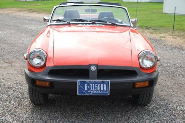 1979 Orange MG MGB Convertible