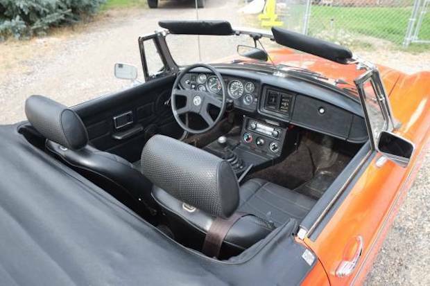 1979 Orange MG MGB Convertible