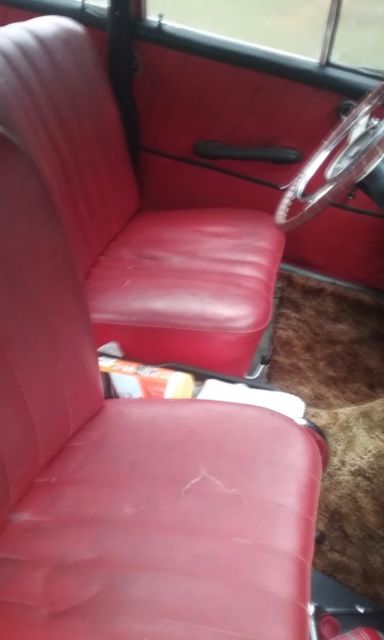 1961 Red Mercedes-Benz 200-Series Sedan