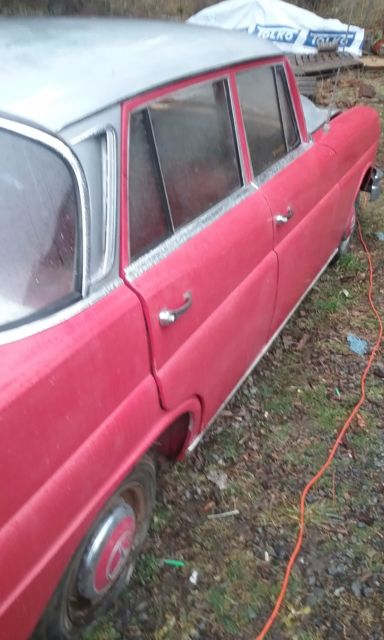 1961 Red Mercedes-Benz 200-Series Sedan