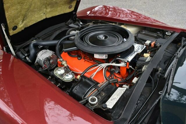 1974 Maroon Chevrolet Corvette Convertible