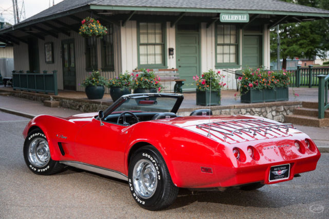 1974 Red Chevrolet Corvette Convertible