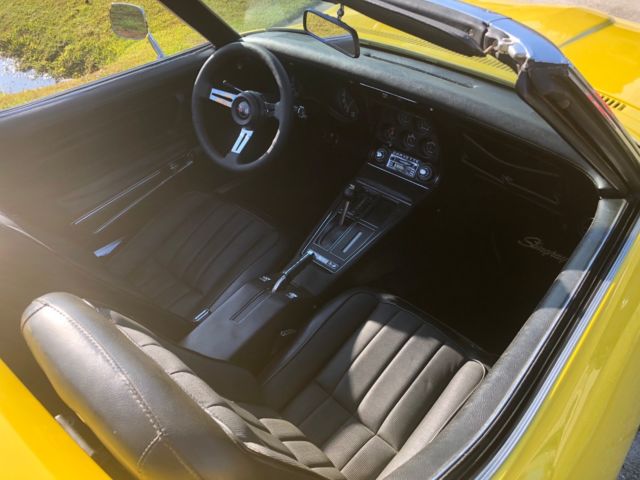 1972 yellow Chevrolet Corvette Convertible