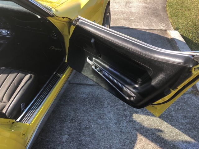 1972 yellow Chevrolet Corvette Convertible