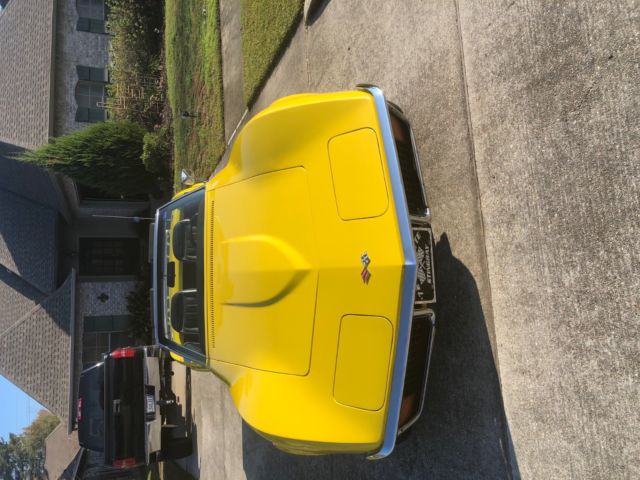 1972 yellow Chevrolet Corvette Convertible
