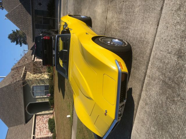 1972 yellow Chevrolet Corvette Convertible