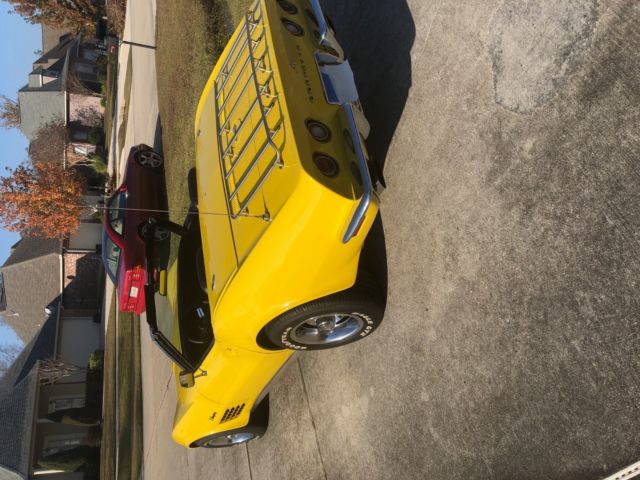 1972 yellow Chevrolet Corvette Convertible