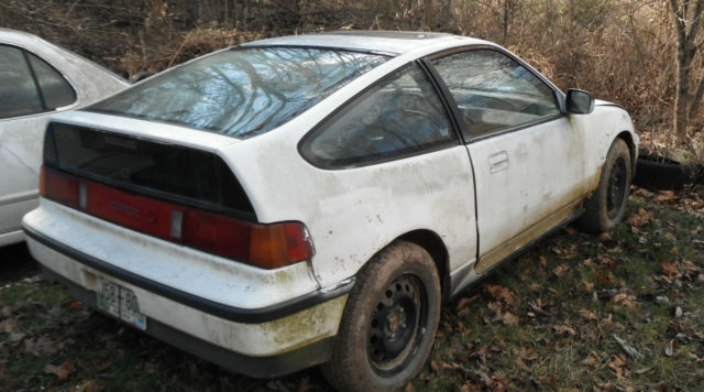 1989 White Honda CRX Hatchback