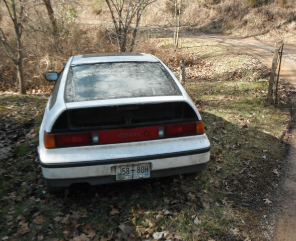 1989 White Honda CRX Hatchback