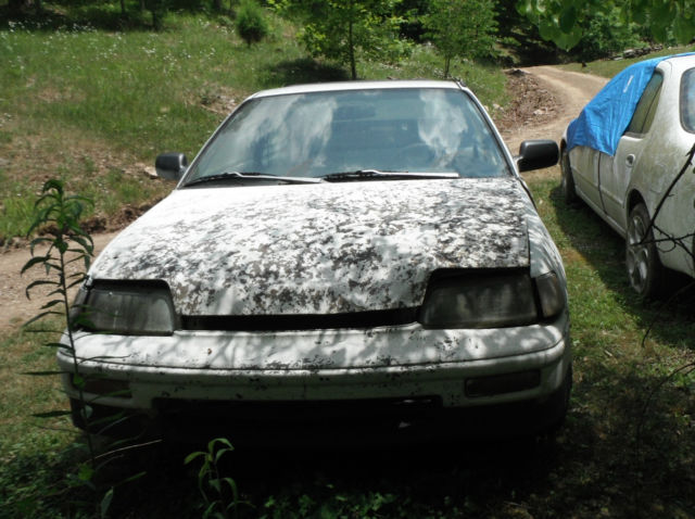 1989 White Honda CRX Hatchback
