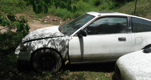1989 White Honda CRX Hatchback