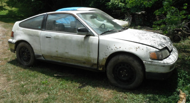 1989 White Honda CRX Hatchback